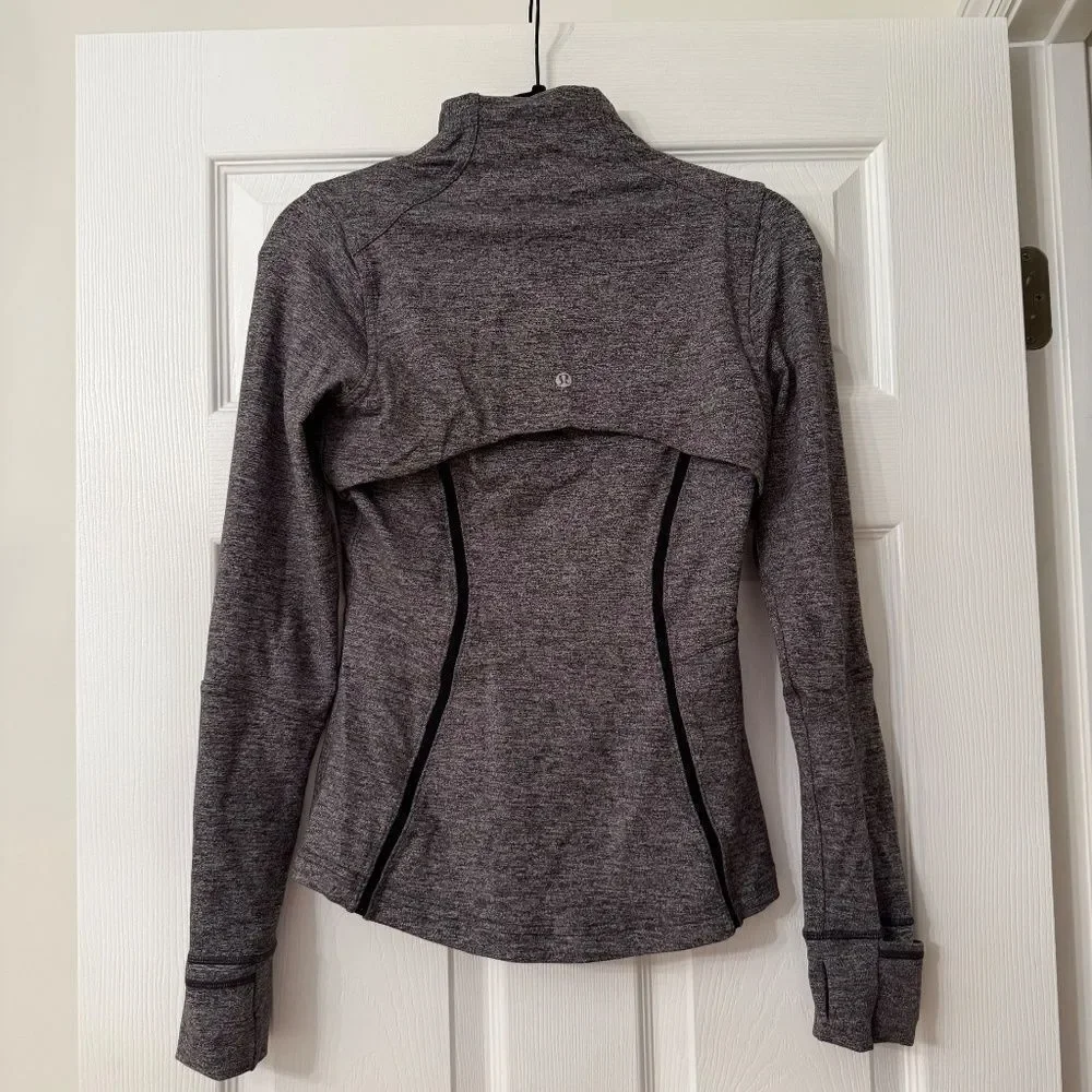 Lululemon Define Jacket Wing Mesh Heathered Black